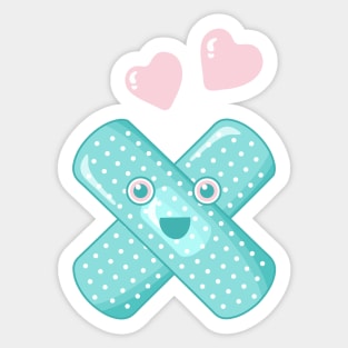 Pastel Happy Plaster Sticker